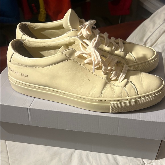 Common projects Cream Leather Sneakers - Picture 8 of 10